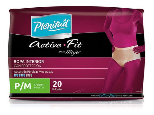 Plenitud Active Fit Mujer P/m X20
