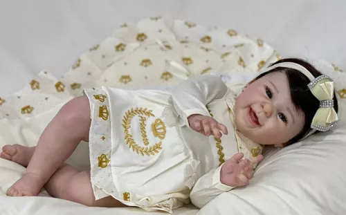 BEBÊ REBORN REALISTA MENINA MAIZE PRINCESA