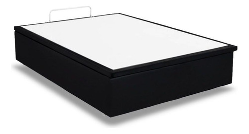 Cama Box Baú King Universal Suede Nero Black (193x203x35) -