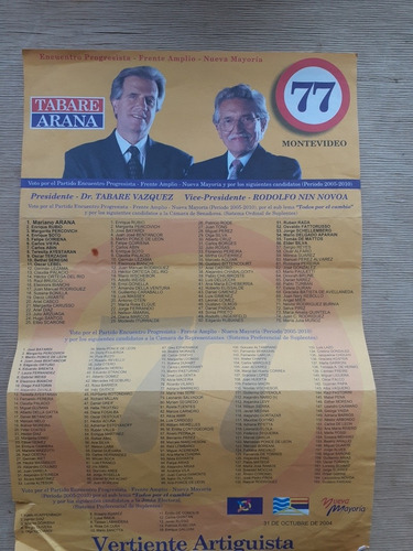 Elecciones Nacionales 2004 Lista 77 Vertiente/ E.p. - F.a.