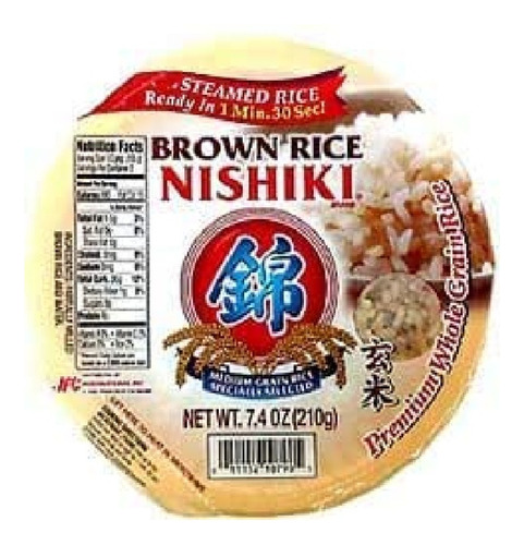 Arroz Al Vapor Instantáneo Brown Rice Nishiki 210 Gr