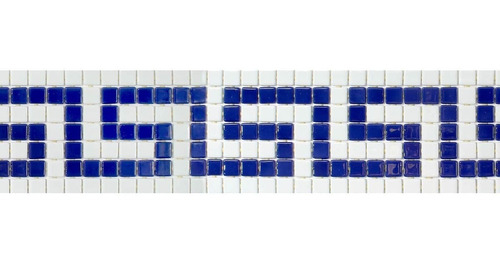 Mosaico Vidrio Malla Piscina Cenefa 2.5x2.5 Europeo Cj=12ml