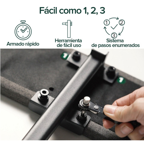 Imagen 4 de 8 de Base De Cama Cambril Con Respaldo Zinus 2 Plazas150x190x30cm
