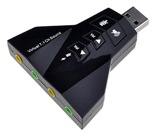 Tarjeta De Sonido Externa Usb 2.0 Virtual Dj 7.1 Canales