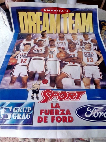 Poster Gigante Basketball Dream Tean Nba Usa