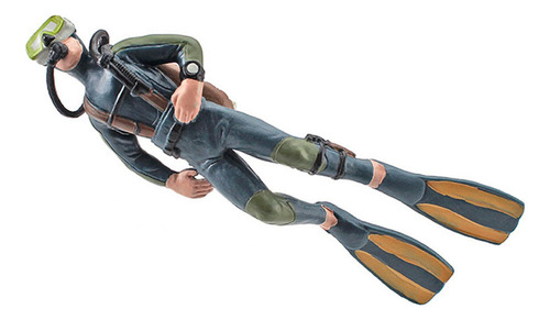 . 4x Miniatura Mergulhador Figura De Ação Modelo Mar