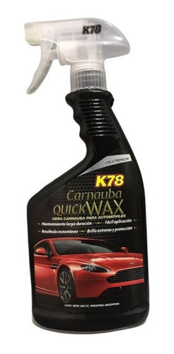 Cera Líquida Carnauba Automotor K78 - 500cc.