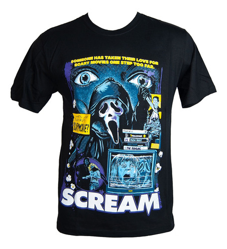 Remera Algodon Scream Cine Terror Slasher Ghostface