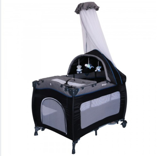 Cuna Para Bebe Recien Nacido Con Colchon Tul Cambiador Ebaby