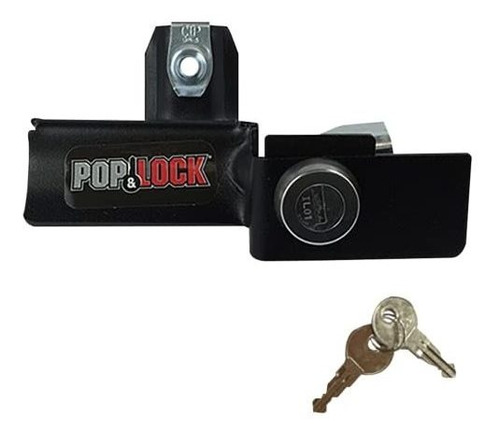 Pop \x26amp; Lock Pl1050 Black Manual Tailgate Lock Para Che