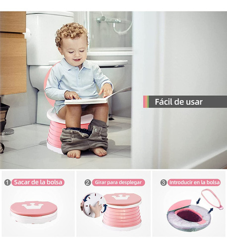 ! Orinal Plegable Para Niños Inodoro Infantil Bebé Viaje