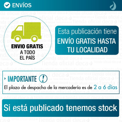 Inodoro Largo Mochila Apoyo Deposito Sanitario Marajo Deca
