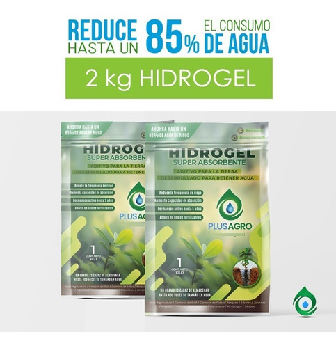 Hidrogel Plusagro 2 Kg Retenedor De Agua