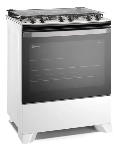 Fogão Electrolux 5 Bocas Efficient com Mesa Inox PerfectCook e Va...