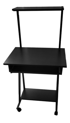 Imagen 2 de 4 de Mesa Para Computador Escritorio Oficina Negro