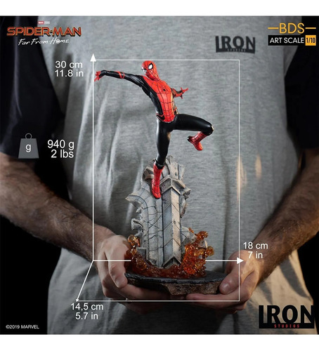 Estátua Spider-man - Far From Home - 1/10 Iron Studios
