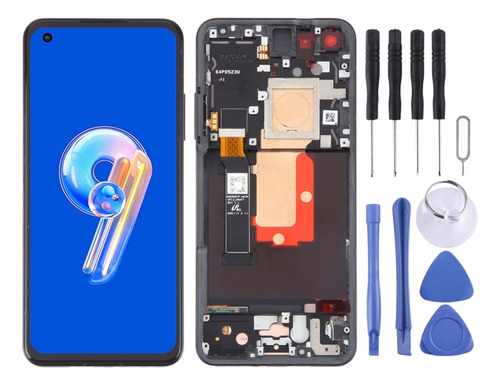 Pantalla Lcd Original Negra Con Marco Para Asus Zenfone 9 9z