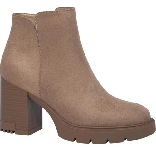Bota Moto Pu Plataforma C/tacon Liso Tierra Bendita 8315