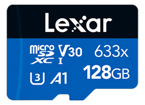 Tarjeta de memoria Lexar LSDMI128BB-633A High-Performance 633x con adaptador SD 128GB