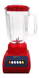Licuadora Kanji KJH-BL0600LA01 1.5 L roja con jarra de vidrio 220V