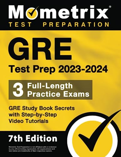Book : Gre Test Prep 2023-2024 - 3 Full-length Practice...