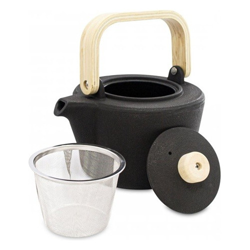 Tetera Pava Hierro Fundido Negra 1.3l T2103n-13 P3 Color Negro