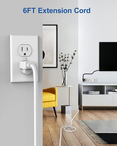 Usb Power Strip Surge Protector Extension Cord De Extensión