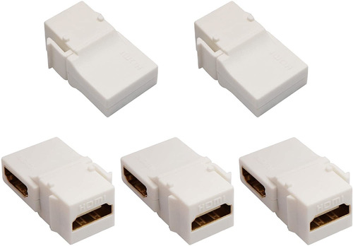 Aaotokk - Acoplador Hdmi Keystone  Chapado En Oro  Conector 