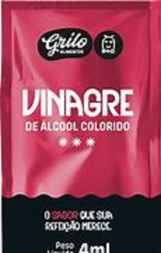 Kit SachĂȘ Azeite Oliva + Vinagre 4 Ml Grilo 1 Cx De Cada