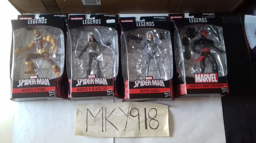 Silver Sable Black Cat Marvel Legends Kingpin Baf Mky918
