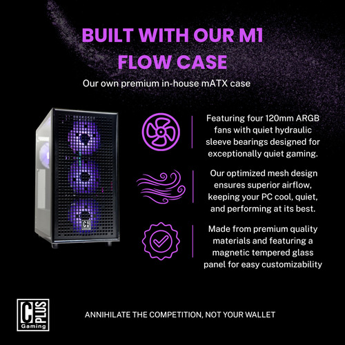 Cost Plus Gaming M1 Flow - Starter Tier Gaming Pc - Amd
