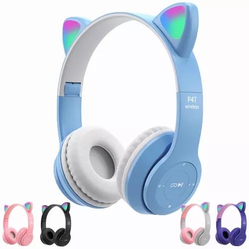 Auriculares Bluetooth Diadema Inalámbricos Para Niños 45h Rosa/Morado