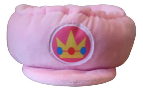 Gorra De Princesa Peach De Mario Bros Bordado.