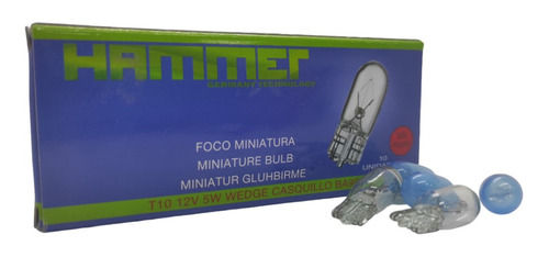 Bombillos Hammer Miniatura De Muelita 2 Contacto Unidad
