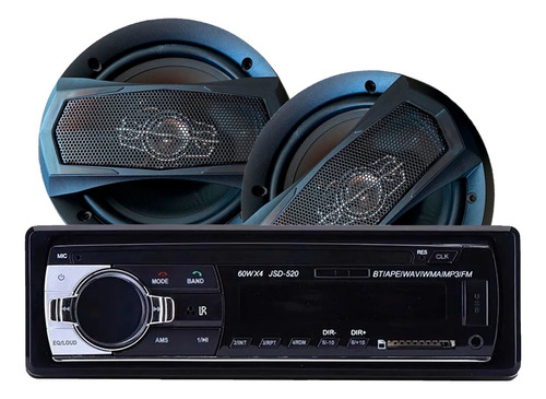 Combo Audio Car Stereo Bluetooth + 6 Pulgadas Bravox Xline P