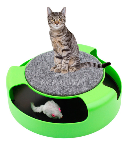  Juguete Para Gatos  Interactivo Mascota Ratón Giratorio 
