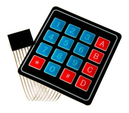 Teclado Matricial Membrana 4x4 Para Arduino Pic Mv Electroni