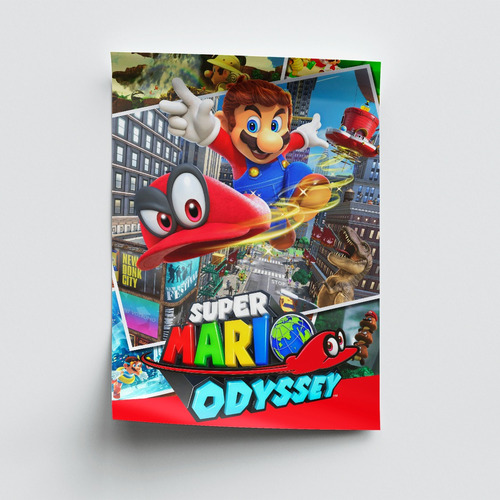 Impresión Foto - Poster Mario Bros 60 X 90 Cm 