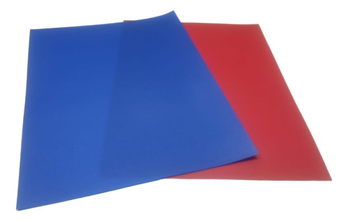 Tapa Plástica Encuadernar Carta Pack X 50 Azul O Rojo