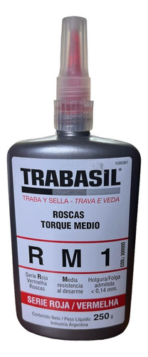 Trabasil Rm1 Roscas Torque Medio Serie Roja 250g