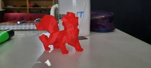 Arcanine Figura Low Poly 3d Pokemon Tipo Fuego Pikachu Pla