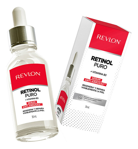 Serum Facial Retinol Puro Revlon +vitamina B3 +colageno 30ml