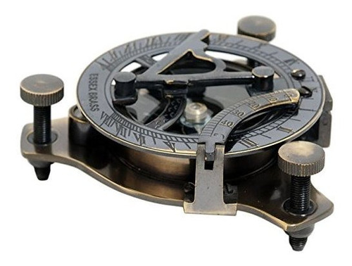 Brújula De Reloj De Sol Old Modern Handicrafts En Caja De M