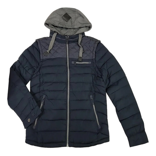 Imagen 3 de 9 de Campera Inflable Chaleco Liviano Pluma Hombre Importada A35