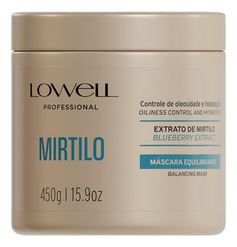Lowell Kit Shampoo E Condicionador 1l + Máscara 450g Mirtilo