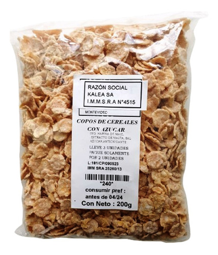 Cereales Copos De Maiz Con Azúcar 200g Lleve 3 Pague Solo 2