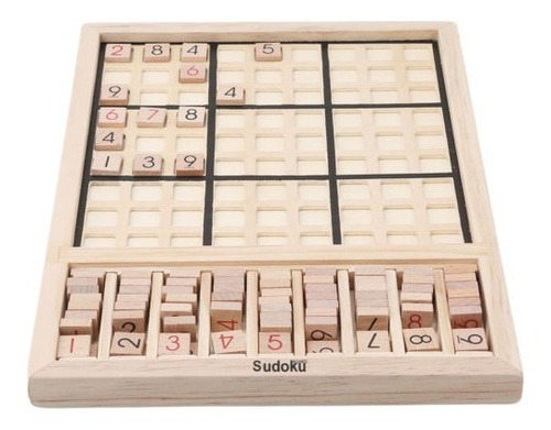 Divertido Sudoku Madera Puzzle Altamente Lógica Número Puzzl