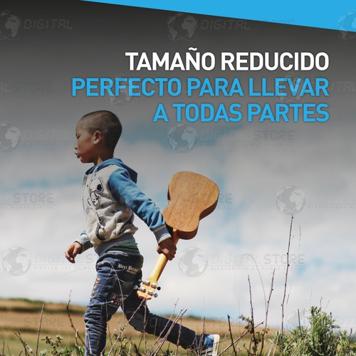 Ukelele Soprano De Madera + Funda + Cuerda + Pua + Colores