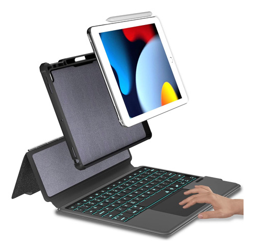 Trackpad - Funda Con Teclado Para iPad De 10.2 Pulgadas 2021