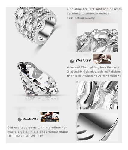 Anillo Blanco Bañado O Blanco